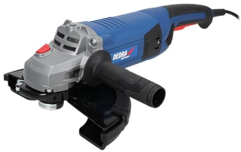 DEDRA Meuleuse d'Angle Professionnelle 230 mm (DED7937) – Disque XXL, Puissance 2100W – Ponceuse Découpeuse pour Métal, Béton, Maçonnerie – Carter Robuste, Poignée Anti-Vibration