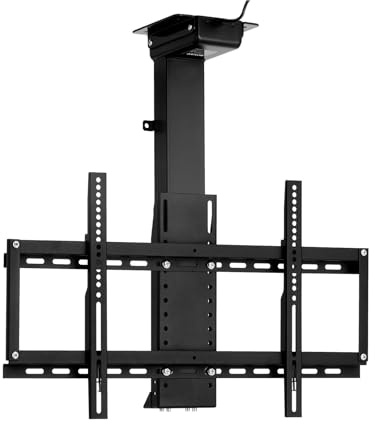 Soporte de Techo motorizado para TV para Pantalla de 32 a 70 Pulgadas, Soporte TV Techo motorizado con Control Remoto inalámbrico y Control Remoto con Memoria, Soporta 60 kg (Lift 56-121)