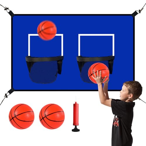 trampolin basket - studsmatta mini basket | Fälgfäste | Vattentät nätanslutning med bollar pump sportleksaker för barn p
