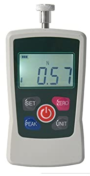 IEOWY Dinamómetro 50N Medidor de Fuerza Digital Medidor de Fuerza de Empuje y tracción Dinamómetro Digital Medidor de Fuerza portátil N/kg/LB/oz.