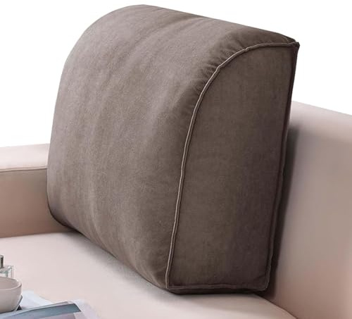 Soffa Tillbaka kuddar 60x50x20cm läskudde 70x35x20cm 80x35x20cm huvudkudde mjuk komfort lumbar/rygg stöd kudde tvättbar täckning för säng/soffa(Color4,60x45x20cm)