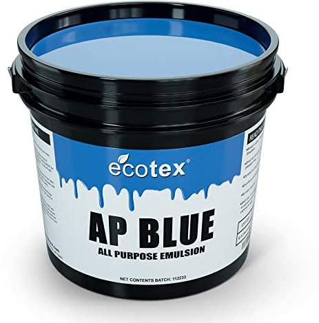 Ecotex® AP Blue Screen Printing Emulsion (Quart – 907.2 g.) Pre – sensibilisierte Fotoemulsion für Siebdruck, Textilien und Stoff – für Siebdruck Plastisol-Tinte, Siebdruckzubehör
