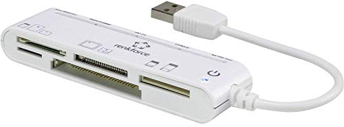 Renkforce CR45e Externer Speicherkartenleser USB-A (USB 2.0) Weiß