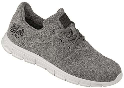 Tiroler Loden Merino-Sneakers, Bequeme Turnschuhe für Frauen & Männer, geruchsneutral, warme Schuhe mit schrittdämpfender Sohle, Gr. 37-46
