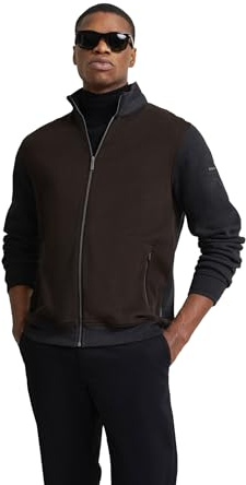 bugatti Men's 8750-65058b Sweat Jacket, Brown, M