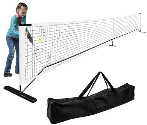 Bärbart tennisnätnät | tennisnät för bakgården | bärbart tennisnätsystem | justerbart tennisnät, enkel installation tennisnät, utomhus tennisnät bärbar, tennisnät för fritidsbruk