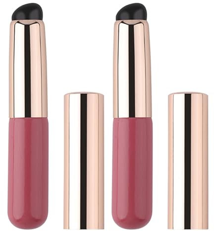 2 Pennelli in Silicone per Labbra Applicatori per Labbra in Silicone - Applicatore per Rossetto Riutilizzabile per Lucidalabbra, Pennello per Correttore Elastico, Aapplicatore Multi Balsamo per Labbra