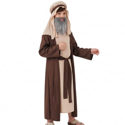 Générique Cosplay-dräkt | Arabisk scendräkt - åldrad vuxen förklädnad - avsedd för tonåringar män för fester, föreställningar, scenföreställningar och