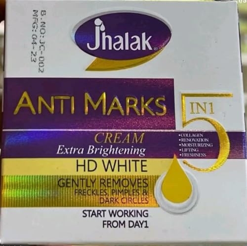 Anti Marks Face Cream Extra Brightening HD White- Gently Removes Pimples, & Dark Circles