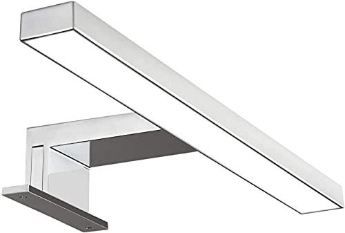 Solupa lampada da specchio LED per bagno FORTUNA – 30CM, 4,8W, 300LM, 220V, 6000K, ABS, IP44 Classe II, non dimmerabile, Installazione specchio e telaio, luce fredda, 300 mm
