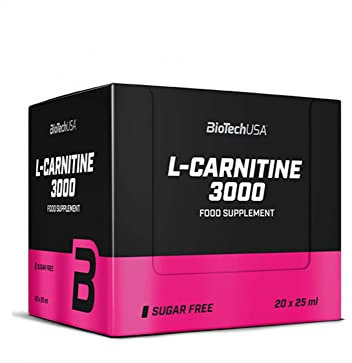 BioTechUSA Ampolla de L-Carnitina 3000 Naranja - 20 Unidades de 25 ml