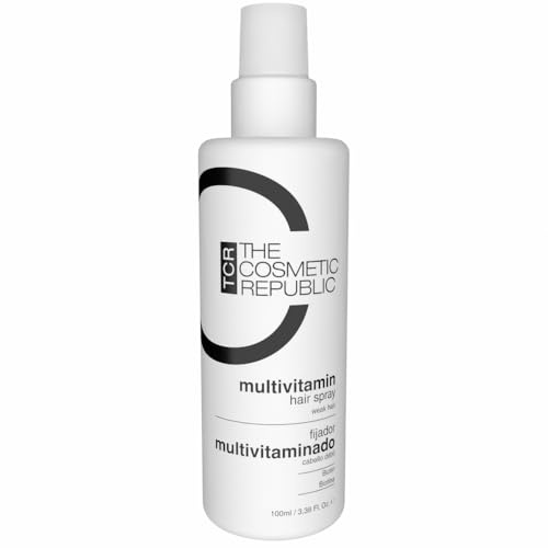 THE COSMETIC REPUBLIC - Spray Fijador Pelo con Vitaminas para el Cabello - Fijador de Fibras Capilares de Larga Duración con Biotina y Keratina - Laca Pelo Profesional Anti Frizz (1 Unidad (100 ml))
