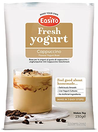 Easiyo Cappuccino Flavoured Yogurt Sachet 230g Makes 1Kg Thick Creamy Yoghurt