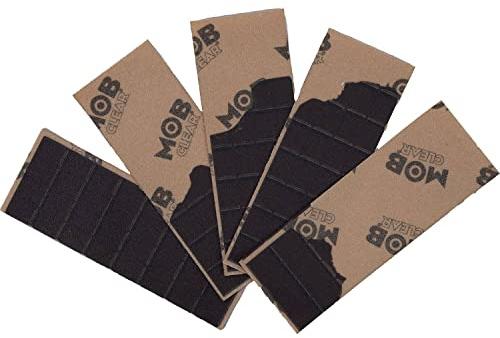 MOB GRIP Skateboard Griptape Chocolate Bars Grip Strips 5er Pack (Clear)