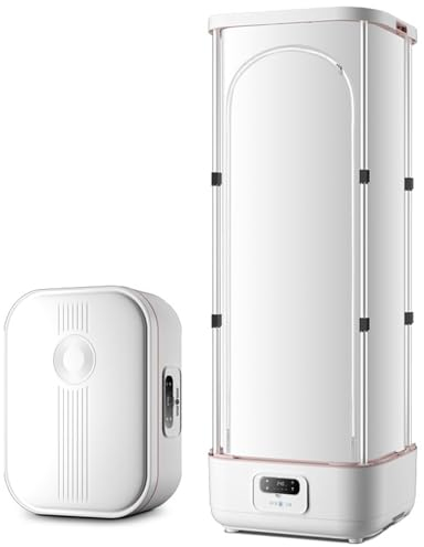 SACLMD Asciugatrice elettrica per Vestiti,Macchina da Stiro Automatica,Macchina da Stiro Verticale,vaporizzatore per Indumenti Professionale,con Telecomando