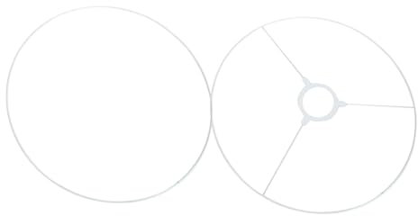 KONTONTY Supporto Per Paralume Fai Da Te 30cm in Metallo Anello Per Cornice Paralume Per Lampade Da Tavolo Facile Da Installare e Fissare in Uso Quotidiano