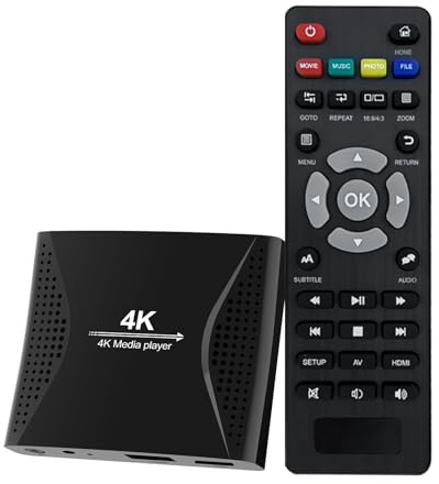 ACEMAX 4K Digital Signage Media Player — Auto Play & Loop USB Videos, No WiFi Needed, Supports USB up to 8TB & MicroSD 1TB, HDMI 4K H.265 Media Player for TV Displays