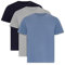 Ted Baker Herren Mens 3-Pack Breathable Cotton Stretch Crew Neck T-Shirt, Marineblau, M