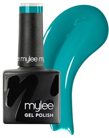 Mylee Gel Nail Polish 8ml [The Real Teal ] - UV/LED Soak-Off Nail Art | Manicure Pedicure for Professional, Salon & Home Use [Blue Range] - Long Lasting & Easy to Apply