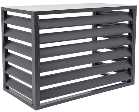 Air Conditioner Fence Panels, Aluminum Alloy AC Privacy Fence Screen Panel, Split Air Conditioner Protective Hide Cover for Outside Units Noise Reduction