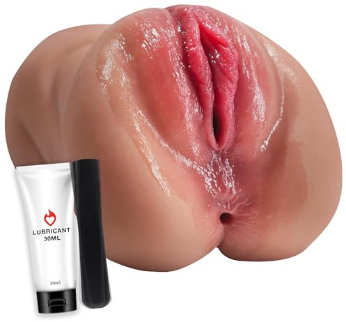 CorePlay 3 in 1 Vibrating Pocket Pussy, Realistic Male Masturbator for Men | 10 Powerful Vibration Modes, 3 in 1 Pocket Pussy With Realistic Textured Channels, Male Sex Toy With 30ml Lubricant