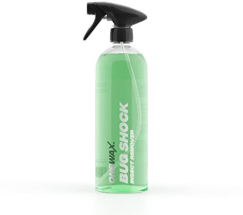 OneWax® BUG SHOCK Rimozione insetti auto 750 ml – Forte pulizia contro i residui di insetti, flacone spray (1 pezzi)
