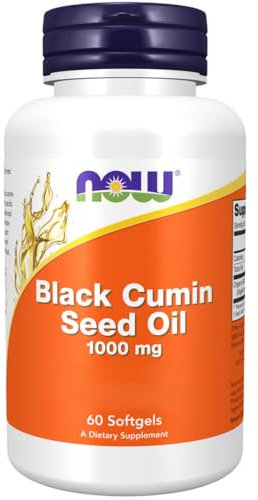 Now Foods, Black Cumin Seed Oil (Schwarzkümmelsamen Öl), 1.000mg, Hochdosiert, 60 Weichkapseln, Laborgeprüft, Sojafrei, Glutenfrei, ohne Gentechnik