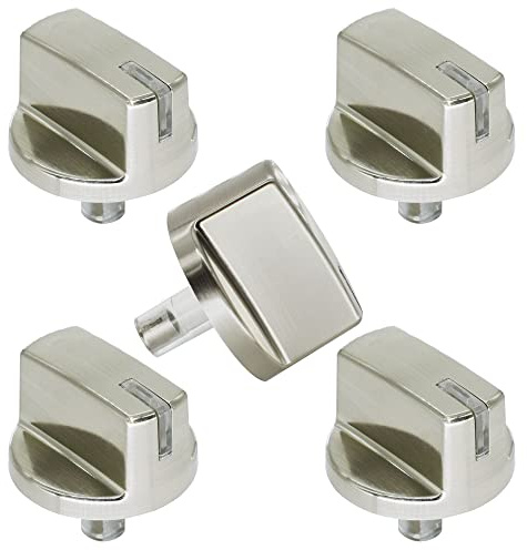 5 Pack AEZ73293801 Burner Control Knob Assembly Replacement, Compatible with lg Range/Stove Gas Cooktop, Burner Knob Replace Part EBZ60710601, 2025031, AH3639420, EA3639420, AP5594929, PS3639420