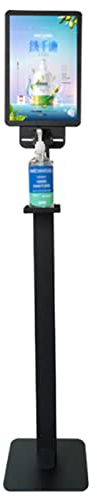YXXSDP Desinfektionssäule Desinfektionsspender Handdesinfektionsmittel-Spender Mit Schautafel, 52 Zoll Groß Desinfektionsstation Bodenständer, Schäumender Seifenspender Für Innen/Außeneinsatz