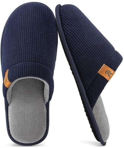VeraCosy Pantofole Traspirante da Uomo Pantofole Blu marino scuro 42/43 EU