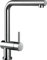 SCHOCK 540128CHR Küchenarmatur EPOS W-Niederdruck Vorfensterarmatur mit ausziehbarem Auslauf und Standard Norm-Anschlüssen, Chrom