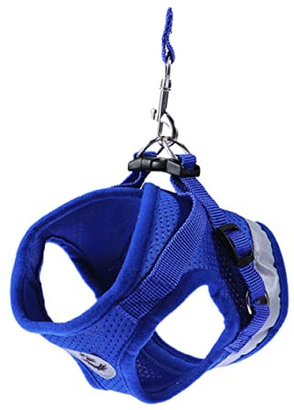 DRESSOOS Hunde tragerucksack Hunde tragetuch hundezuggeschirr Hundegeschirr mit Reflektorstreifen Hunde-Geschirr Hundegeschirr mit Leine Haustierzubehör reflektierend Gurt Hundeseil