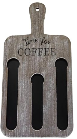 Soporte para cápsulas de café – Soporte de madera para 14 cápsulas de café | Estante de pared para cápsulas de café | Organizador de estación de café para amantes del café para despensa, hotel