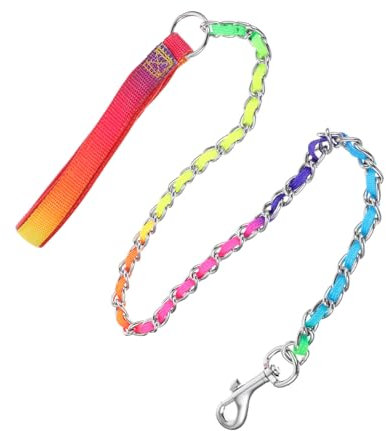 CORHAD Breite Handkette Design Hundekettenleine Bequeme Hautfreundliche Hundeleine