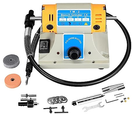 Lucidatrice for lucidatura for gioielli Rock Gem Lucidatrice for tornio da banco Lucidatrice for tornio da banco 350W Rettificatrice elettrica for smerigliatrice for gioielli per coltelli, sigilli, gi
