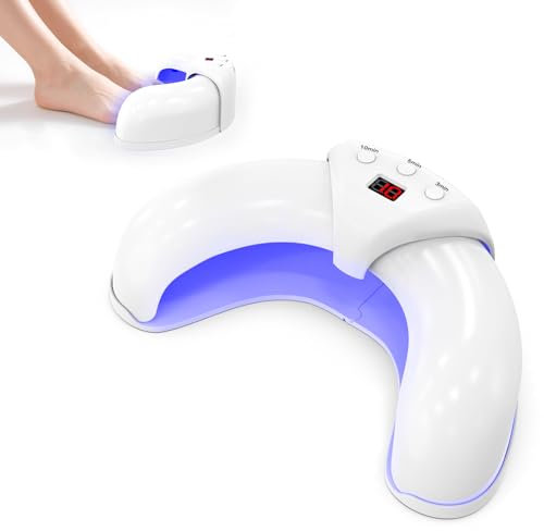 Fungal Nail Laser Device, Rapid and Intensive Nail Fungus Treatment,Ingrown Toenail Treatment,Suitable for Toenails and Fingernails,12 * 470nm Blue Light & 6 * 905nm Infrared,Foldable Design