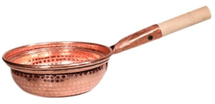 GUHPZA Olla De Cobre para Sopa con Asa Cómoda para El Hogar Y El Camping, Mango De 16 Cm，16cm Handle-Multi