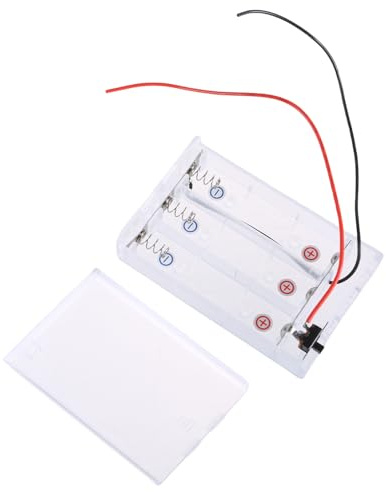 Nucelit Bärbart 18650 batterihölje med fjäder, 3-kanals batteriförvaringsfodral box parallell design för LED-ljus kamerafodral