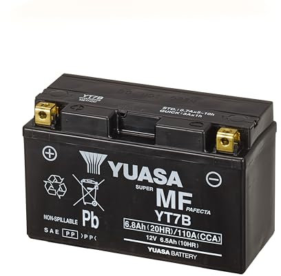 Yuasa YT7B 12V 110 CCA wartungsfreie AGM VRLA Motorradbatterie