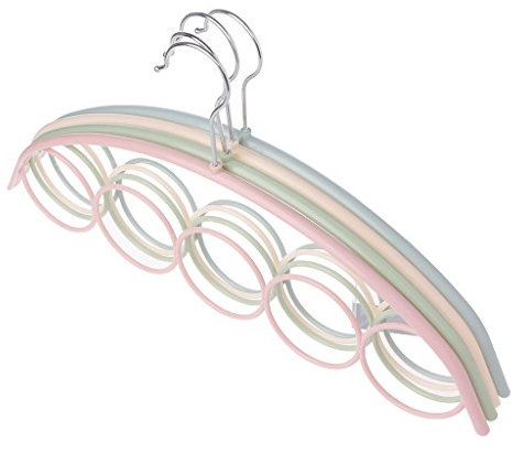 KerDejar 1Pc 5 Slots Anneau Corde Titulaire Cravates Cintres Ceinture Rack Foulards Cintres Organisateur