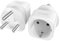 Adaptateur de Voyage Afrique du Sud, Adaptateur de Voyage UE vers Afrique du Sud, Lot de 2, Prise de Voyage de Type M avec Protection de Terre, Adaptateur de Prise pour Afrique du Sud, Sri Lanka, etc