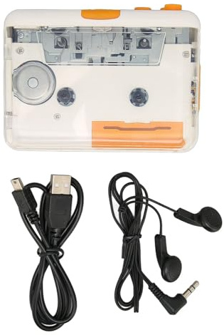 Ejoyous Kassettspelare, Kassett till MP3-omvandlare USB Bärbar Kassettspelare med Hörlurar Konverterar Band till MP3 Digital