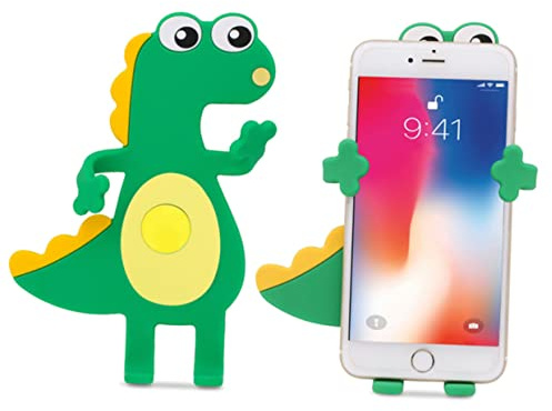 Mobestech Support De Téléphone pour Voiture Dinosaure Créatif en Gel De Silice, Ajustable pour Sortie D’air, Fixation Sûre, Accessoire Auto Décoratif pour Conduite Quotidienne