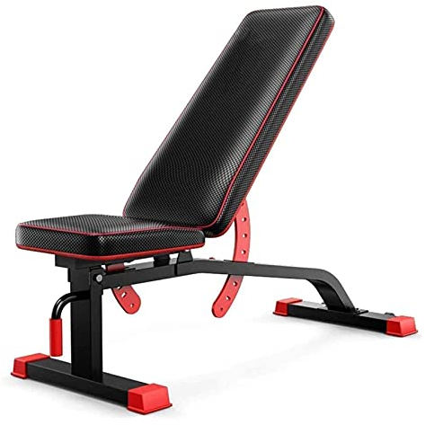 Viktbänk, träningsbänkar Multifunktionsjusterbar hantelbänk Sit-up-bänk Fitnessutrustning, halkfri bärbar