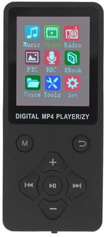 32 GB MP3-spelare med Bluetooth, HiFi-ljud 1,8 Tums Skärm Bärbar Musikspelare med Hörlurar, Brusreducering Mp3-musikspelare Utökad Upp Till 128 GB (Denashfuacvbk89y-11)