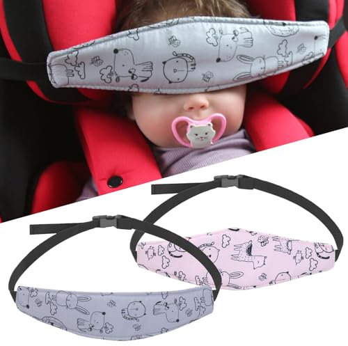 Norhogo Confezione Da 2 Fasce Per Seggiolini Auto Cinturino Supporto Testa Bambini Regolabile fascia testa seggiolino auto Auto Sicurezza Dormire Cintura per Seggiolino Neonato Per Bambini Più Piccoli