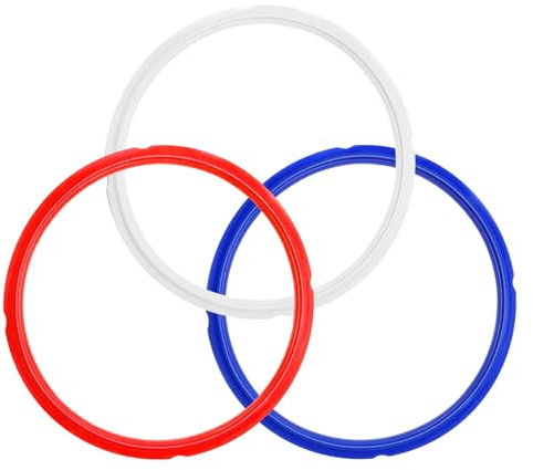3Pcs Silicone Sealing Ring for Instant 5/6QT Pot，Ancable Replacement Seals Compatible for Instapot 5/6QT