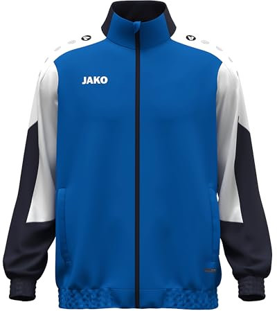 JAKO Unisex Webjacke Dynamic, royal/weiß/marine, M