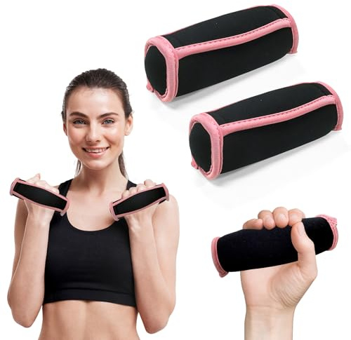 Juego de mancuerna Pesos Fitness para Casa, Juego de 2 Mancuernas de 0,5 kg, Adecuadas para Fitness, Correr, Ejercicio en Casa, para Hombres y Mujeres