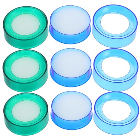 Homoyoyo Éponges Humidificatrices Lot de 6 pour Compter L'argenté en Éponge et Ébonite Couleur Aléatoire Améliore L'efficacité et Précision Bureau pour Caissiers et Gestion Documentaire